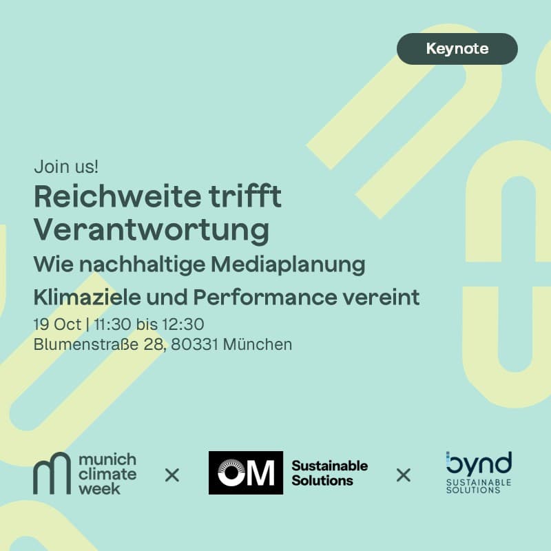 Reichweite trifft Verantwortung – Wie nachhaltige Mediaplanung Klimaziele und Performance vereint