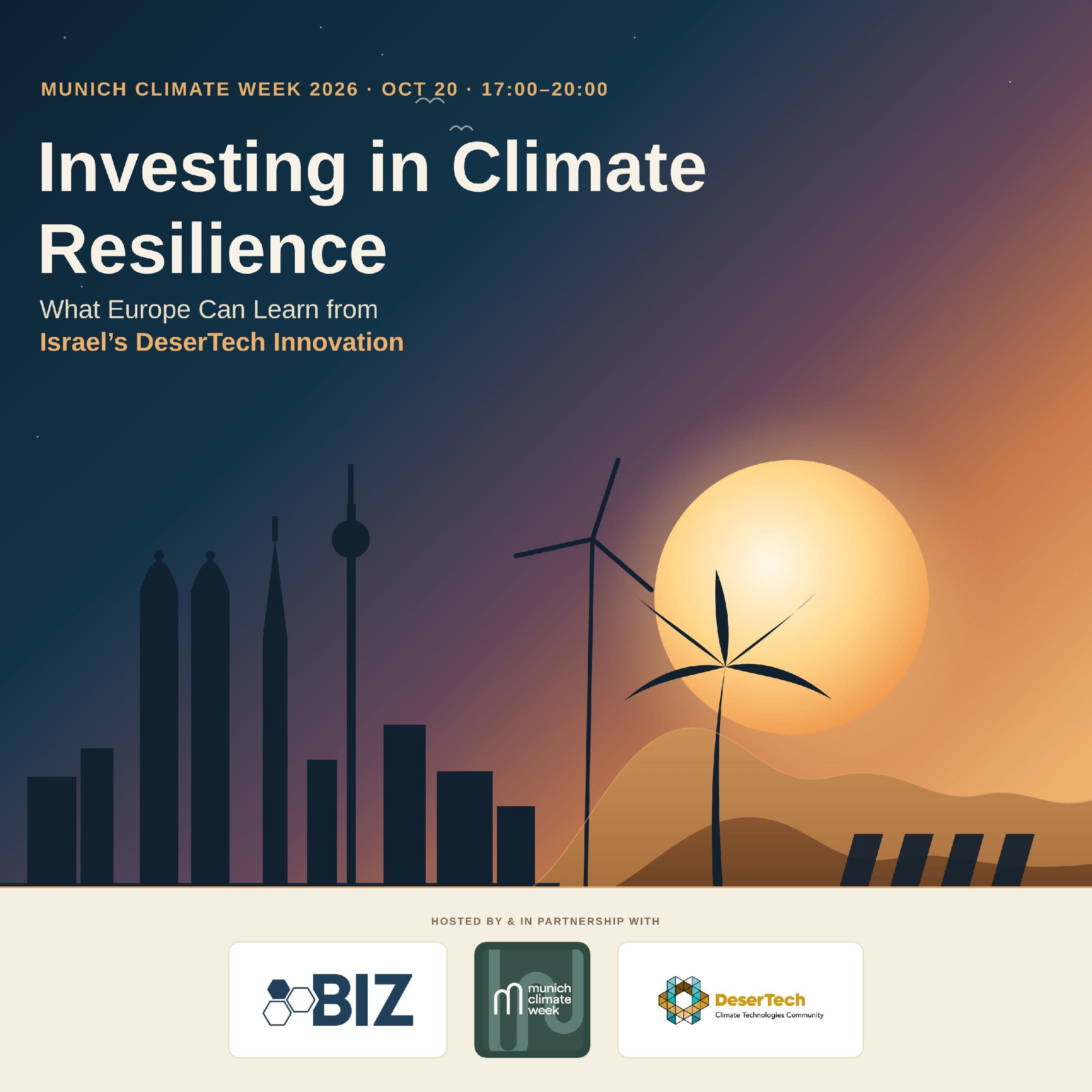 Investing in Climate Resilience: What Europe can learn from Israel’s DeserTech Innovation