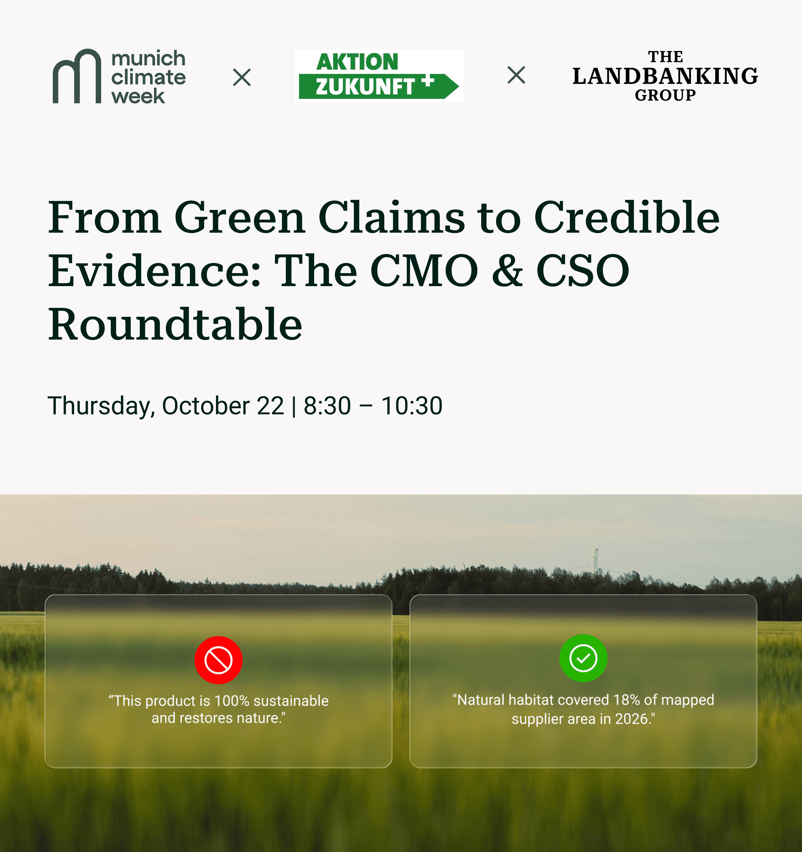 From Green Claims to Credible Evidence: The CMO & CSO Roundtable