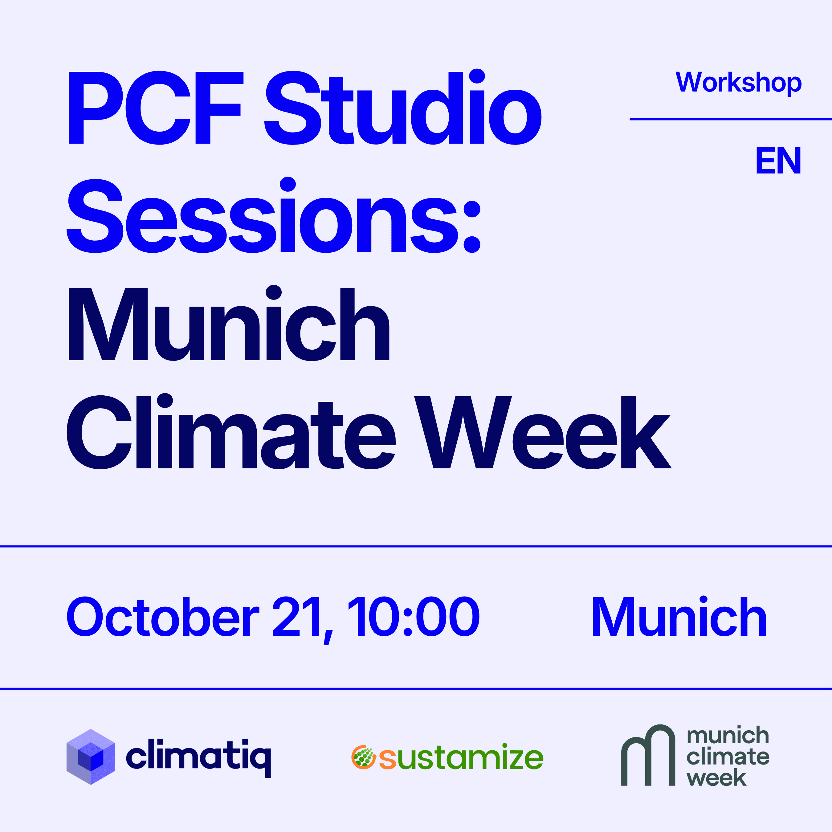 PCF Studio Sessions: Climatiq x sustamize (English)