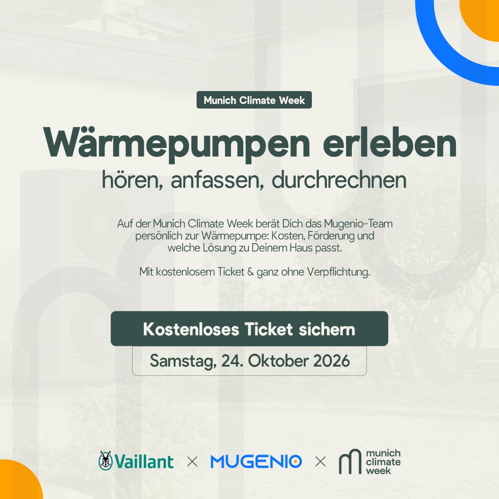 Wärmepumpe live erleben: hören, anfassen, durchrechnen | Munich Climate Week