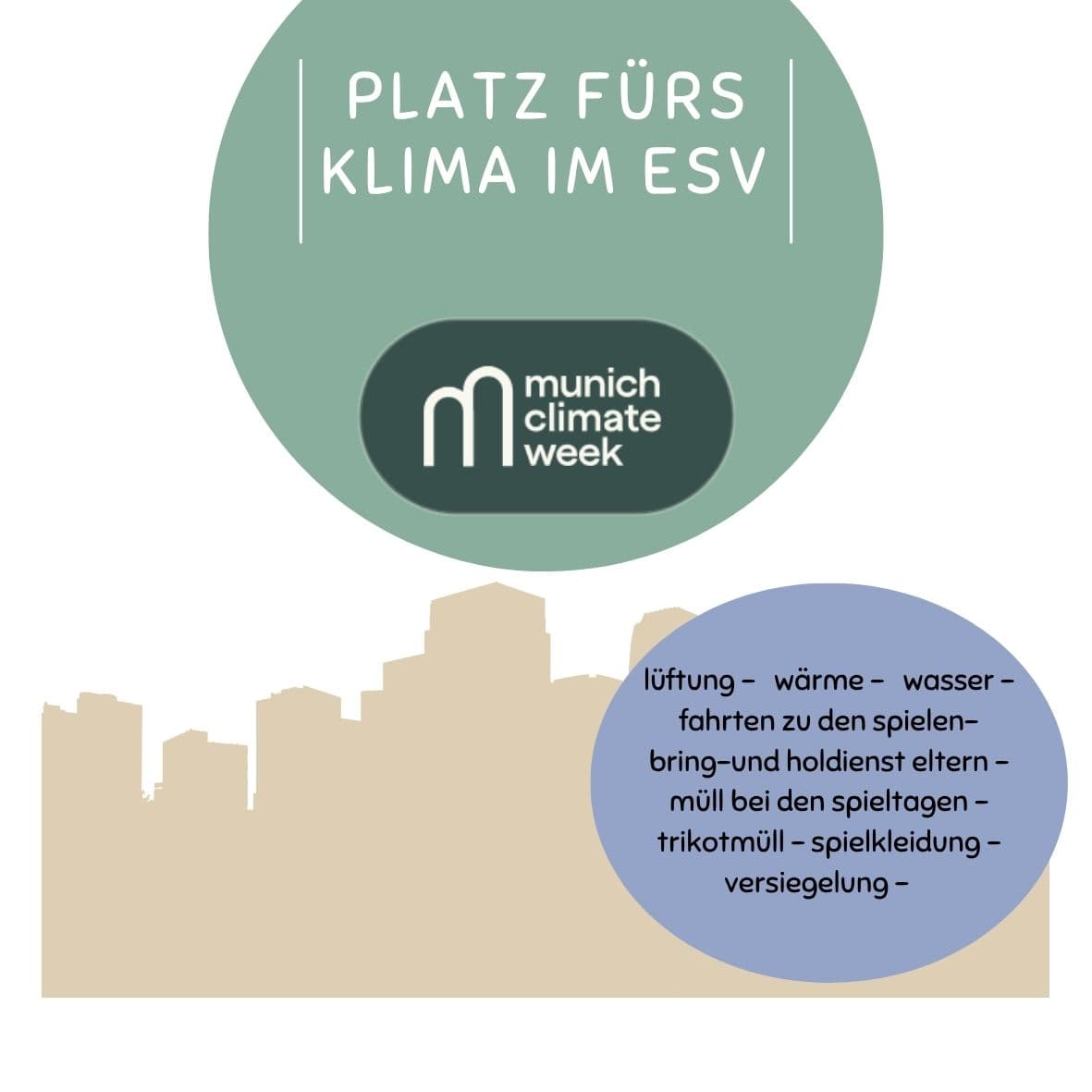 Platz fürs Klima beim ESV München