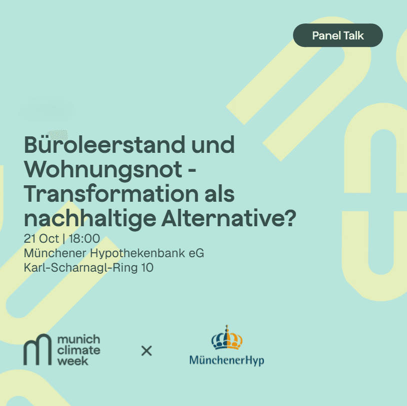 Future Talk: Büroleerstand und Wohnungsnot - Transformation als nachhaltige Alternative?
