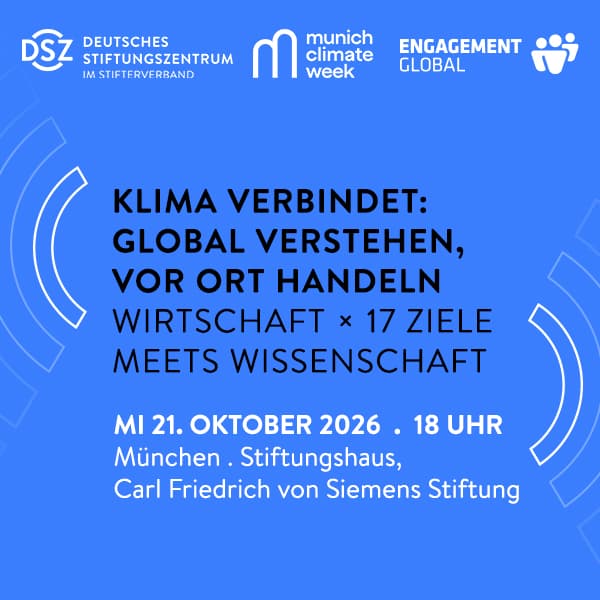 Klima verbindet: Global verstehen, vor Ort handeln