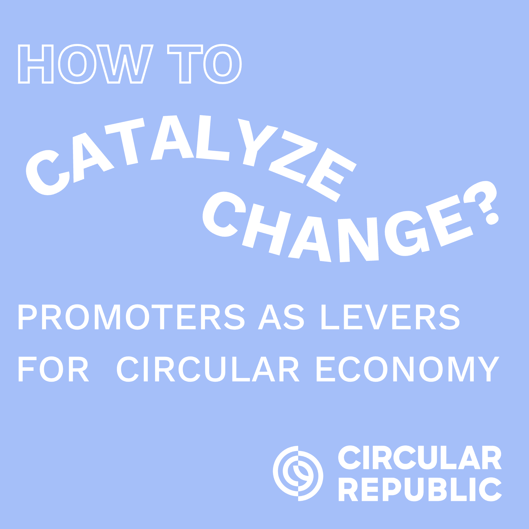 How to Catalyze Change: Promoters as Levers for the Circular Economy