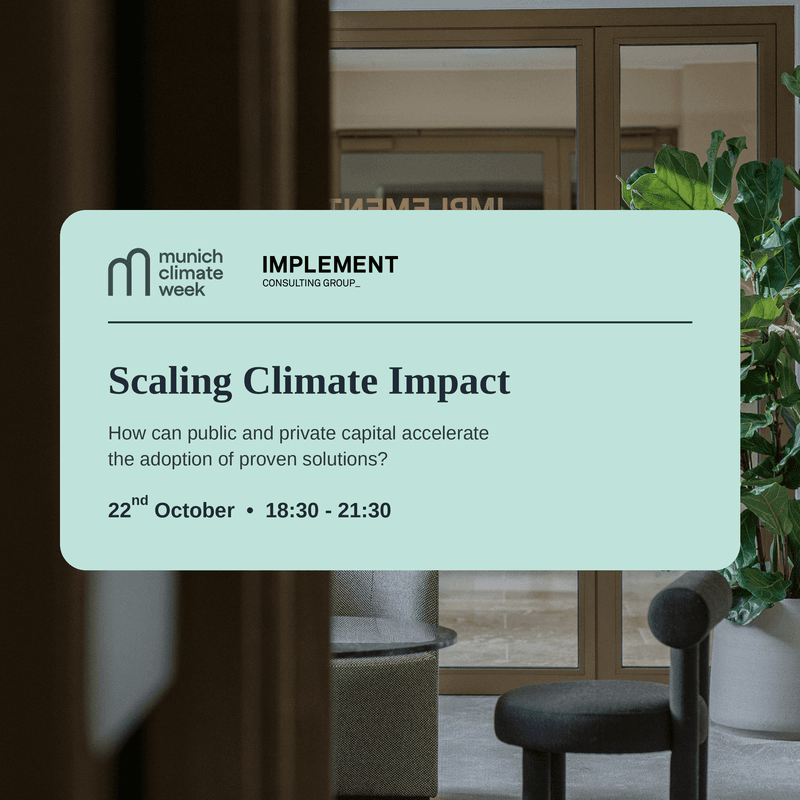 Scaling Climate Impact: How can public and private capital accelerate the adoption of proven solutions?