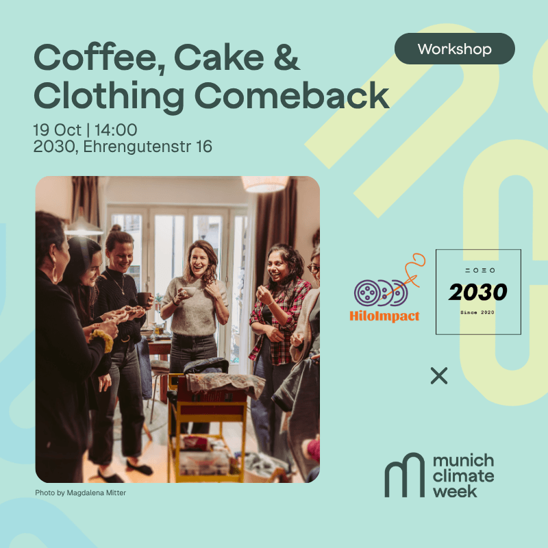 Circular Fashion & Textiles- Coffee, Cake & Clothing Comebacks