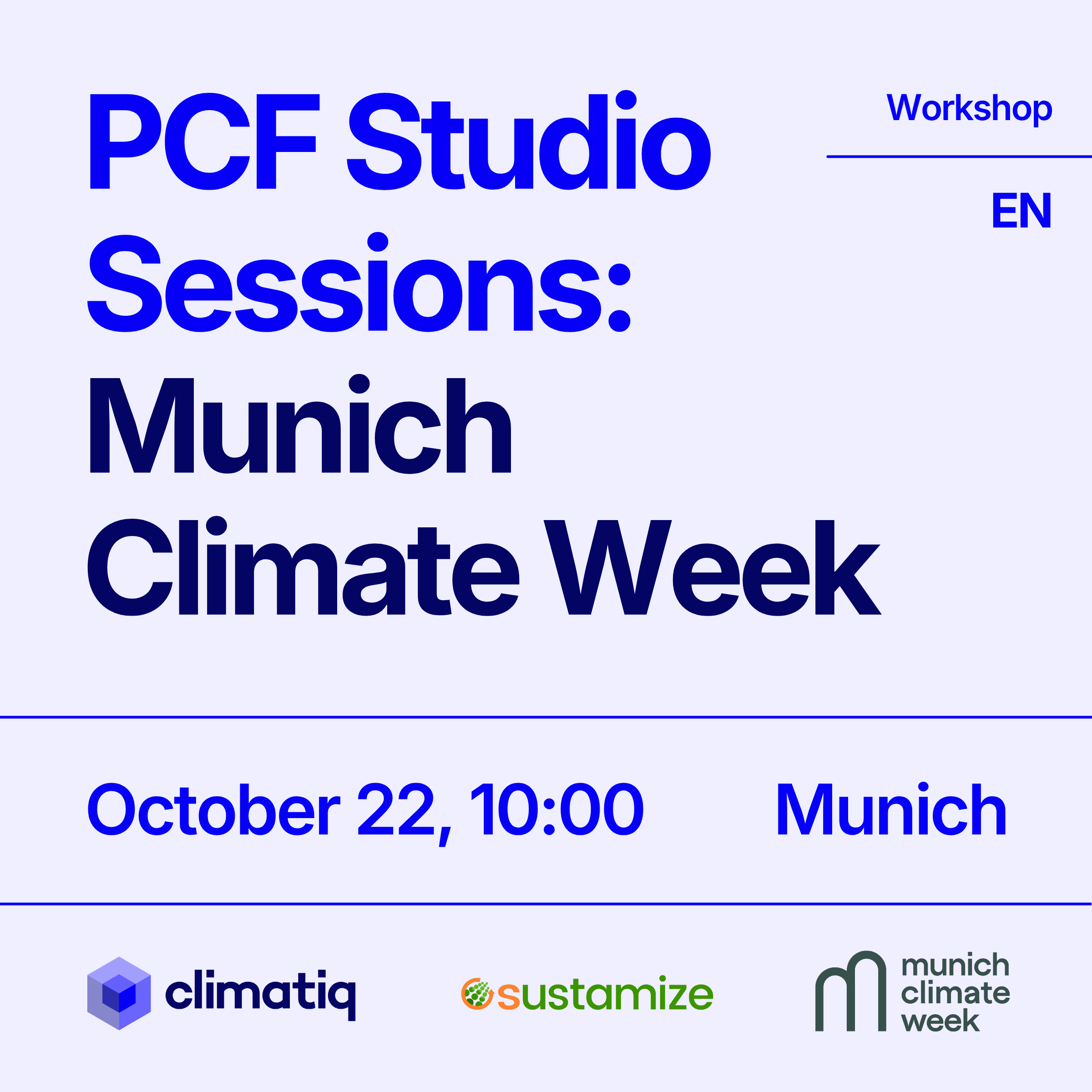 PCF Studio Sessions: Climatiq x sustamize (English)