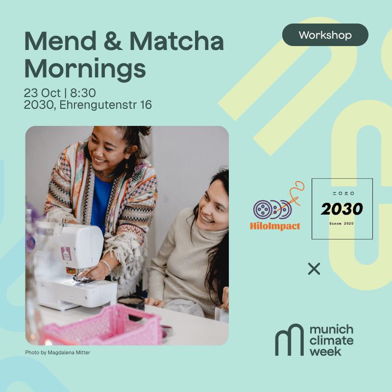 Circular Fashion & Textiles - Mend & Matcha Mornings
