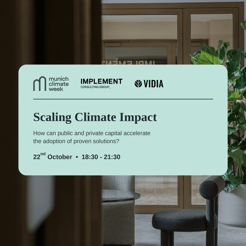 Scaling Climate Impact: How can public and private capital accelerate the adoption of proven solutions?